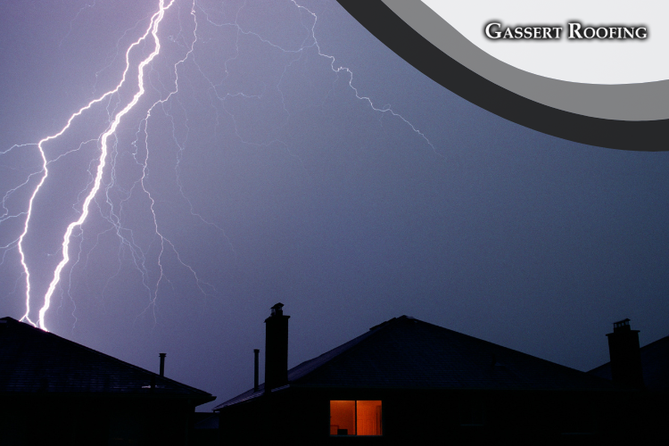 A lightning strike during a thunderstorm in Palmyra, emphasizing the challenges of August weather.